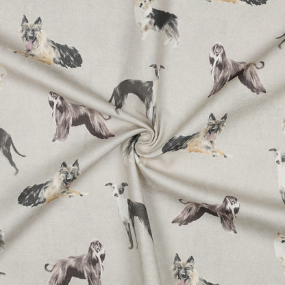 Tissu en toile - chiens 225 g/m²
