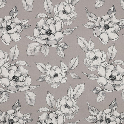 Toile canvas - fleurs sur fond gris 225 g/m²