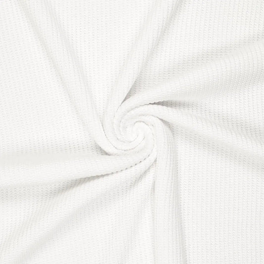 Attēls ar Kokvilnas adījums - balts 500 g/m² – pieejams Šarlotes audumi