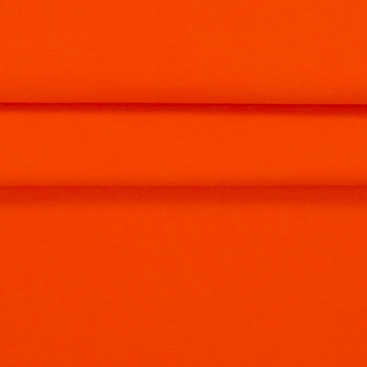 Vaizdas su medvilniniu kilpiniu trikotažu – morkų oranžinės spalvos, 230 g/m² – prieinama internetu Šarlotės audiniai