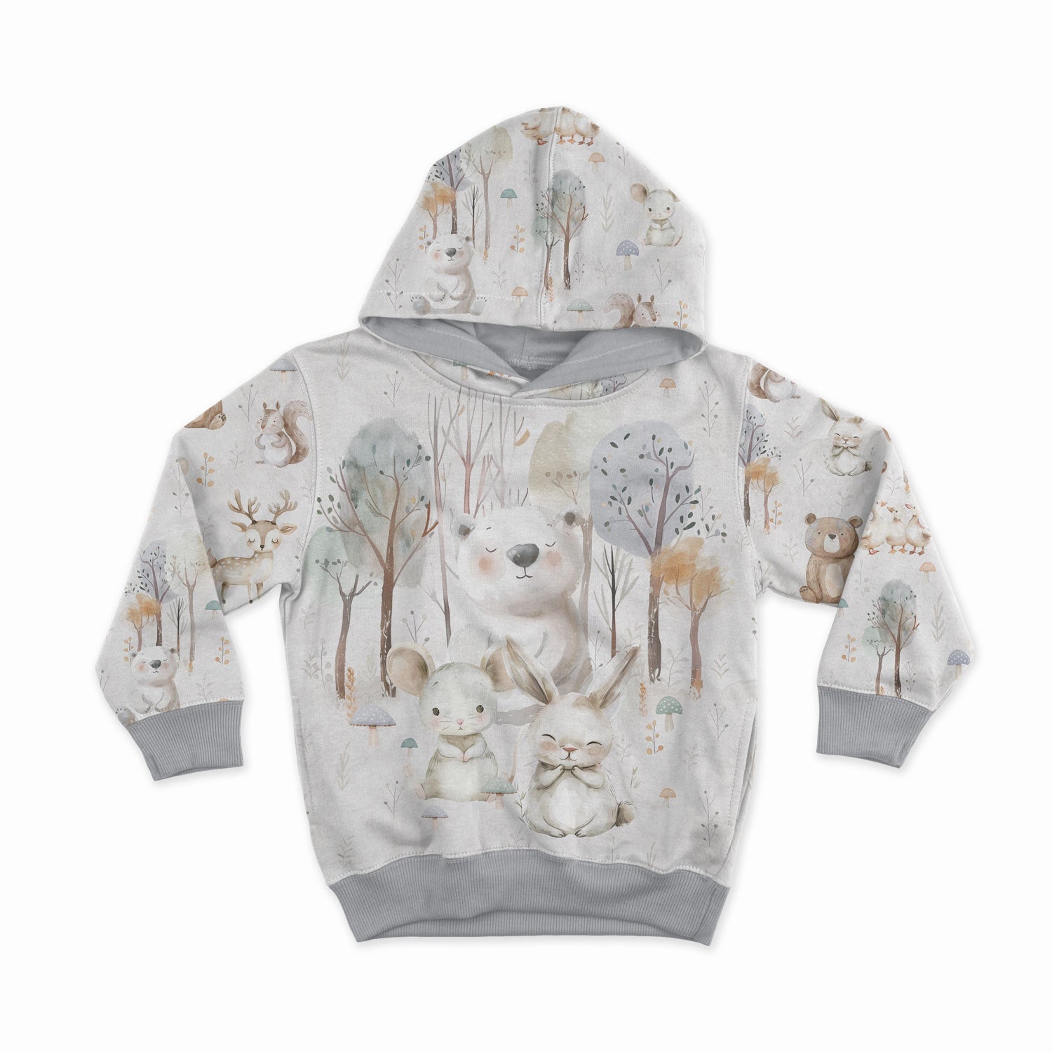 Attēls ar Kokvilnas cilpiņtrikotāža - dzīvnieki pelecīgos toņos 250 g/m² – pieejams Šarlotes audumi