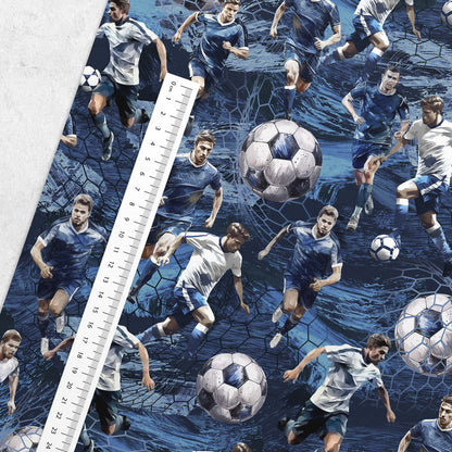 Maille bouclette en coton - football 260 g/m²