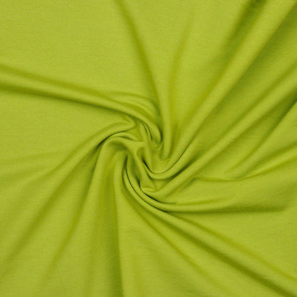 Maille à bouclettes en coton - vert lime 235 g/m² (certif. GOTS)