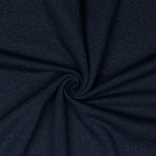 Kokvilnas cilpiņtrikotāža no pārstrādātas kokvilnas♻️ - tumši zila 235 g/m²