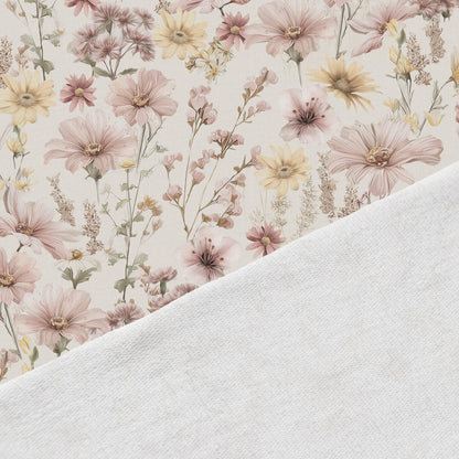 Image en jersey bouclette de coton - prairie baignée de soleil 250 g/m² | Motif - 08 – disponible chez Šarlotes audumi
