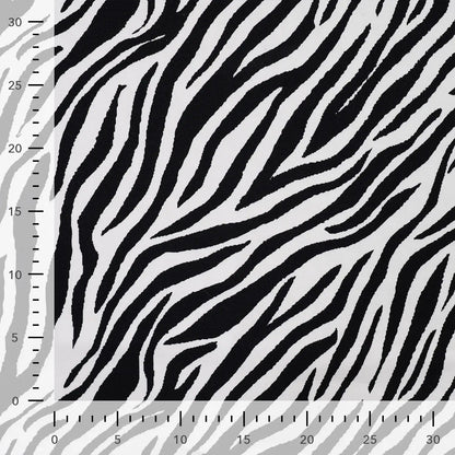 Attēls ar Kokvilnas cilpiņtrikotāža - zebra 230 g/m² – pieejams Šarlotes audumi