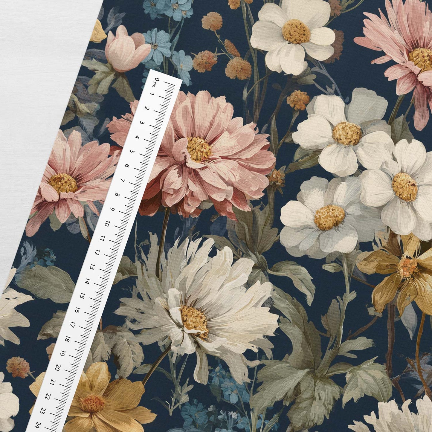 Attēls ar Kokvilnas cilpiņtrikotāža - Ziedu sapnis 250 g/m² – pieejams Šarlotes audumi