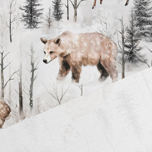 Attēls ar Kokvilnas cilpiņtrikotāža - ziemas pasaka 250 g/m² – pieejams Šarlotes audumi