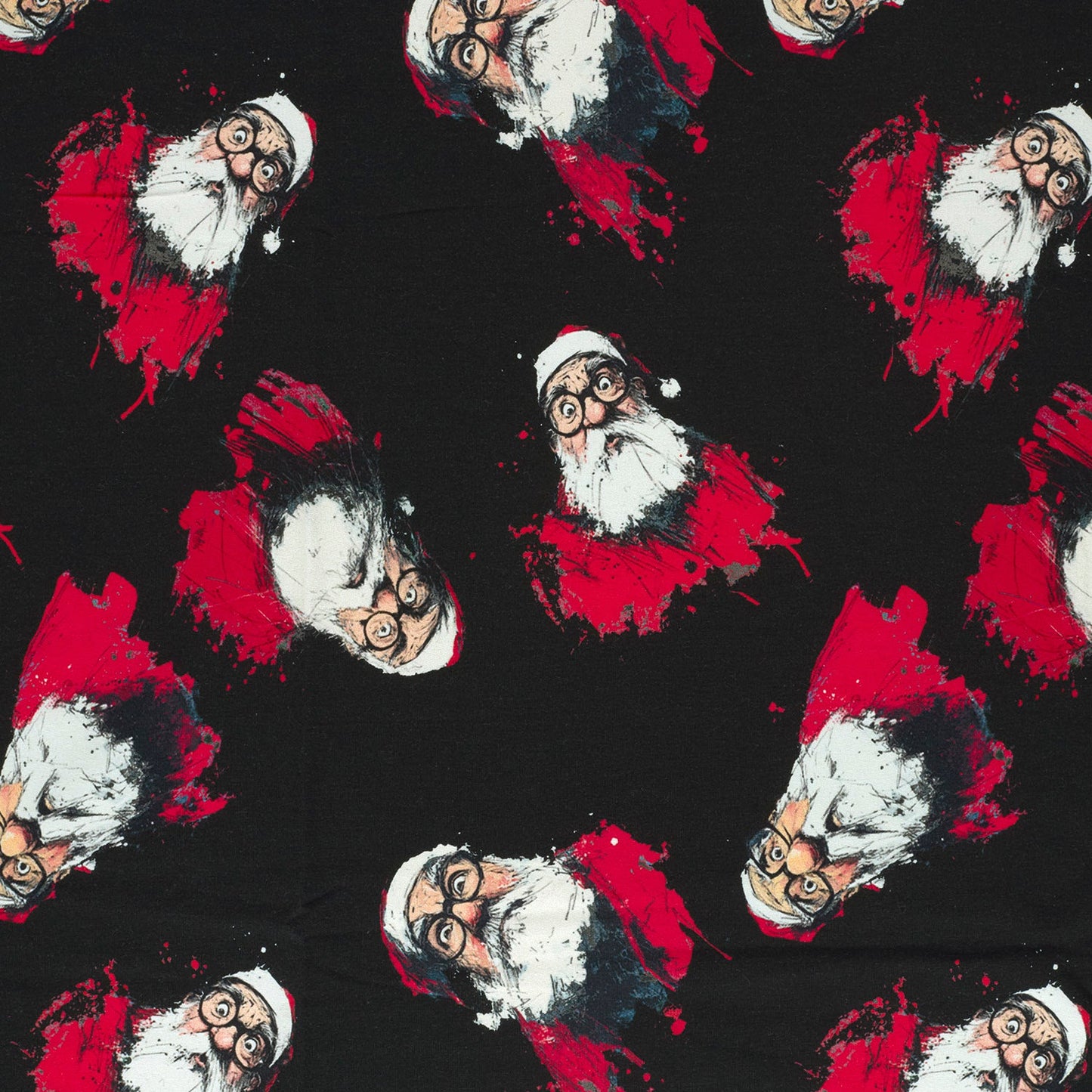 Image with cotton loop-knit Santa Claus 250 g/m² – available online at Charlotte Fabrics