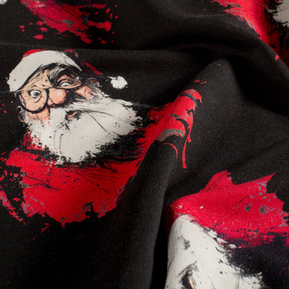 Image of cotton loopback knit Santa Claus 250 g/m² – available online at Šarlotes audumi