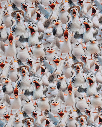 Image avec jersey en coton - les mouettes me parlent encore.... 200 g/m² – disponible chez Šarlotes audumi