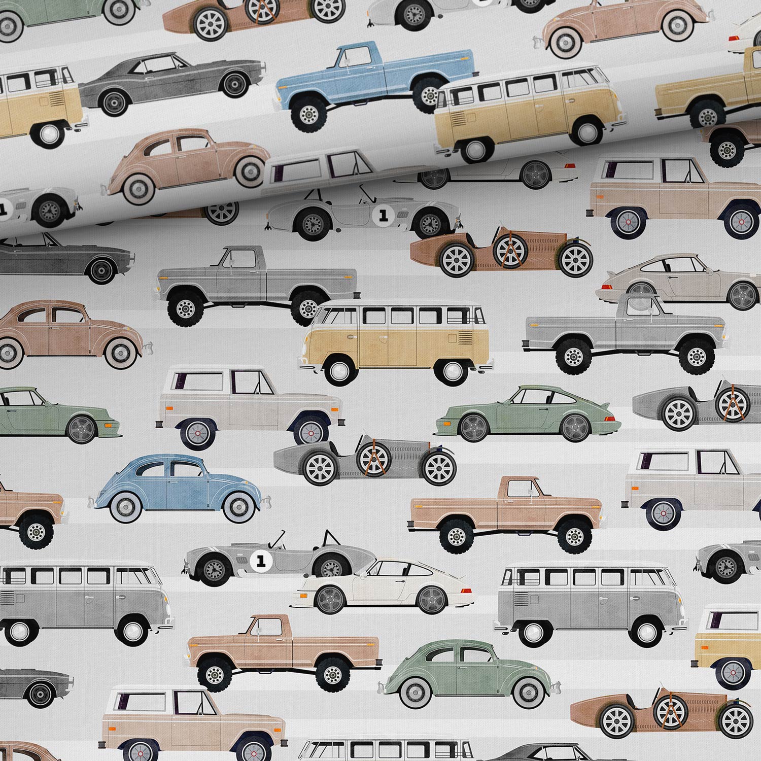 Attēls ar Kokvilnas trikotāža - auto gaiši pelēkos toņos 200 g/m² – pieejams Šarlotes audumi