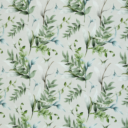 Jersey de coton - branches d’eucalyptus 200 g/m²