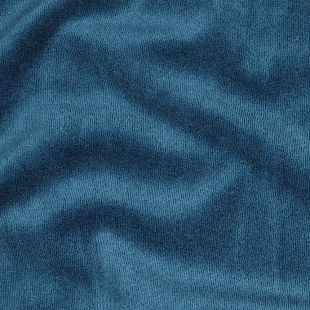 Attēls ar Kokvilnas velūrs - petrol 250 g/m² – pieejams Šarlotes audumi