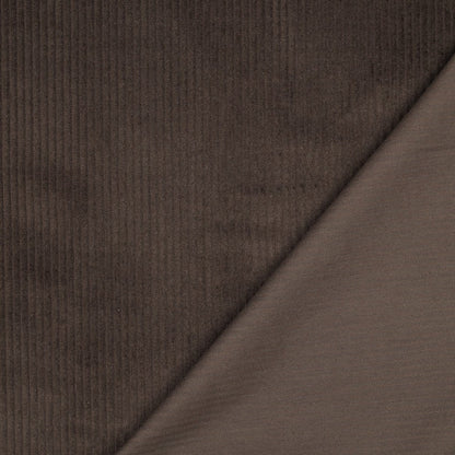 Velours côtelé en coton - brun chocolat 280 g/m²