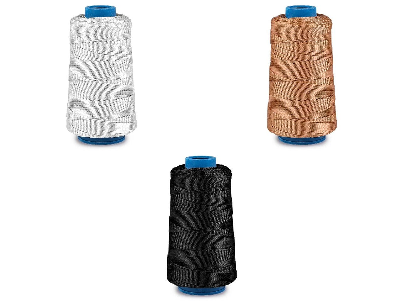 Attēls ar Kurpnieku diegs Ø0.8 mm (340 m) – īpaši izturīgs šūšanai un remontam – pieejams Šarlotes audumi