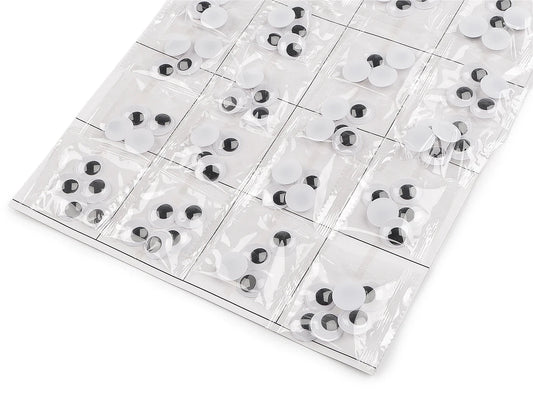 Judančios plastikinės akytės klijavimui – 15 mm, 20 vnt. – galima įsigyti internetu „Šarlotes audumi“