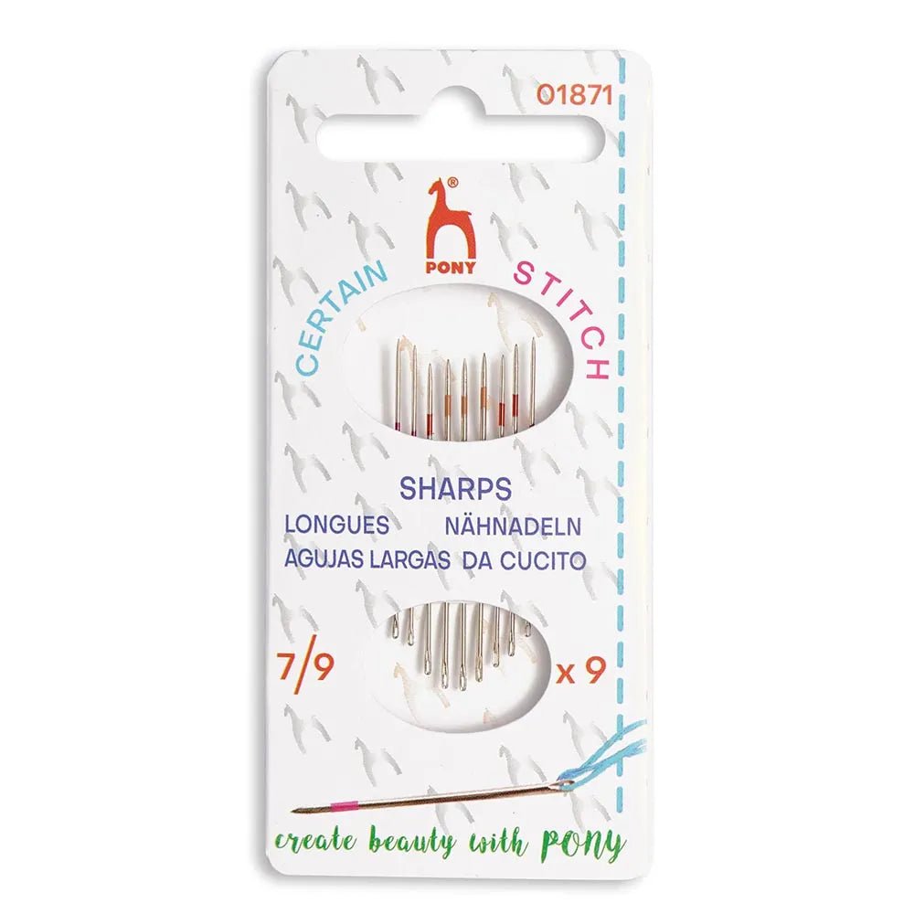 Attēls ar Lāpīšanas adatas (īsās) Nr. 6–7–8 (9 gab.) Pony – pieejams Šarlotes audumi
