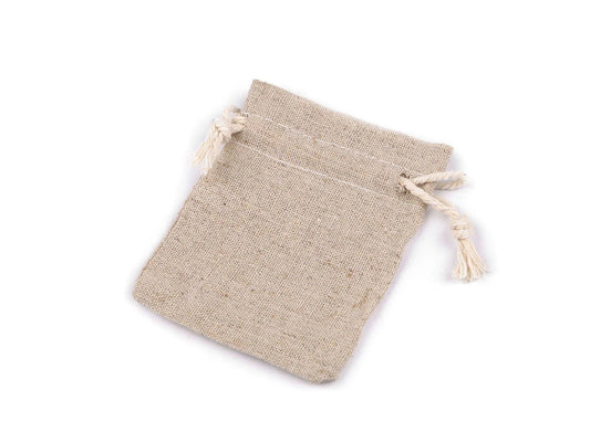 Lina auduma maisiņš - nebalinātas 8x10 cm