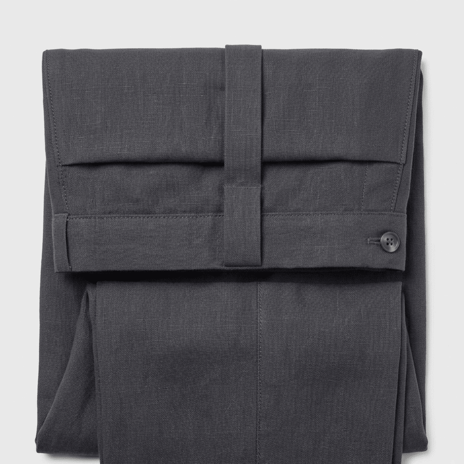 Attēls ar Lina audums–grafīta 235 g/m² – pieejams Šarlotes audumi