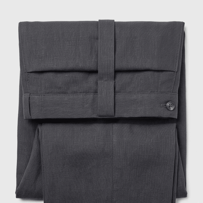 Image du tissu Lina couleur graphite 235 g/m² – disponible chez Charlotte Tissus
