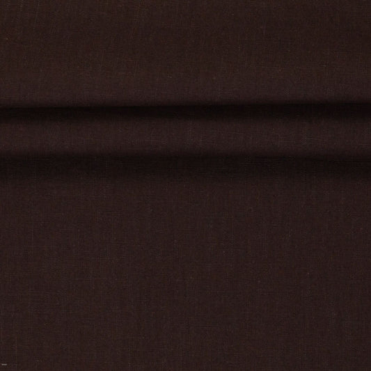 Attēls ar Lina audums–tumšā šokolāde 235 g/m² – pieejams Šarlotes audumi