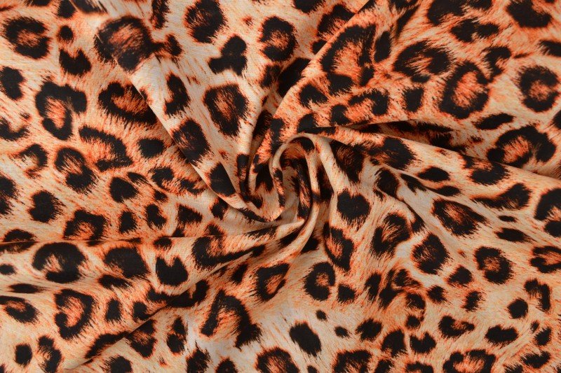Paveikslėlis su linu ir medvilne, leopardo raštas, 170 g/m² – galima įsigyti Šarlotes audumi