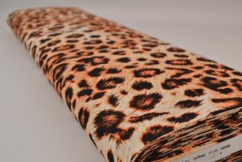 Paveikslėlis su linu ir medvilne, leopardo raštas 170 g/m² – „Šarlotės audiniai“