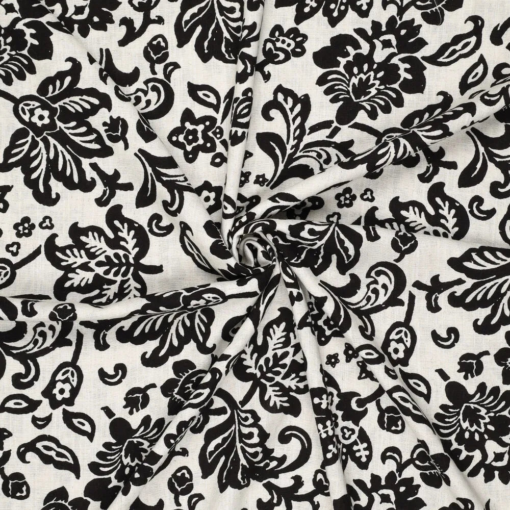 Attēls ar Lins ar viskozi - elegants raksts 180 g/m² – pieejams Šarlotes audumi