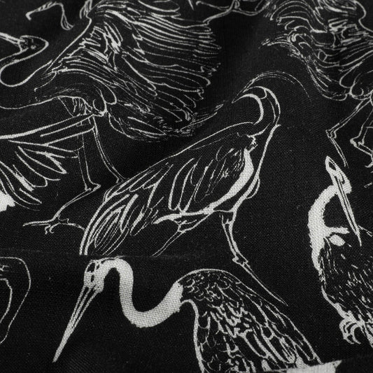 Attēls ar Lins ar viskozi - stārķi 170 g/m² – pieejams Šarlotes audumi