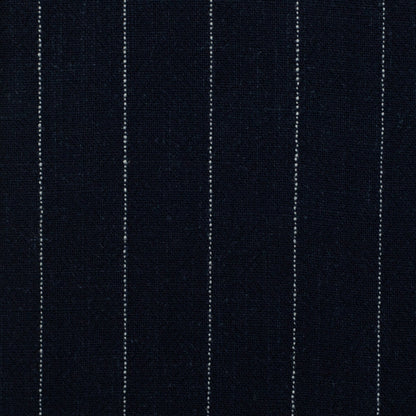 Lin et viscose - rayures sur fond noir 200 g/m²