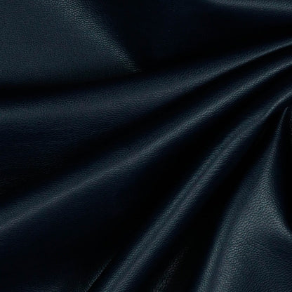 Faux leather with elastane - dark blue 260 g/m²