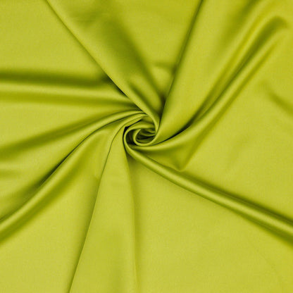 Tissu en soie artificielle, vert lime 140 g/m²