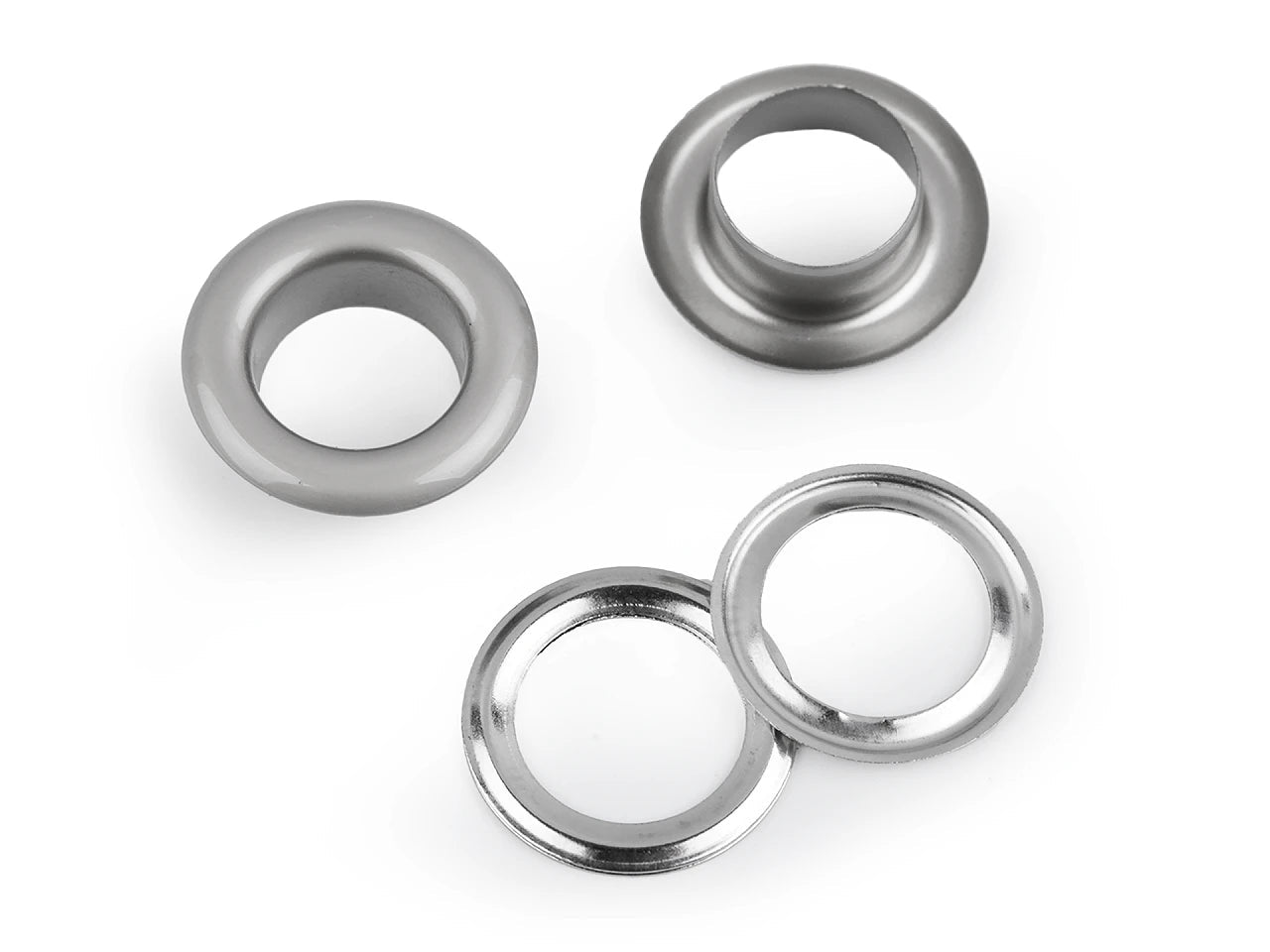 Attēls ar Metāla gredzeni, Luversi iekšējais Ø10 mm / ārējais Ø17 mm |10 gab | dažādu toņu – pieejams Šarlotes audumi