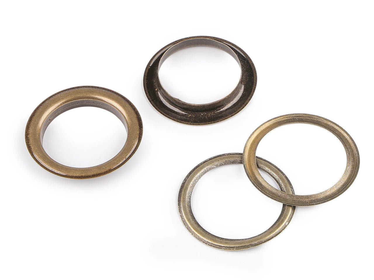 Attēls ar Metāla gredzeni, Luversi iekšējais Ø35 mm (iekšējais diametrs) |10 gab | dažādu toņu – pieejams Šarlotes audumi
