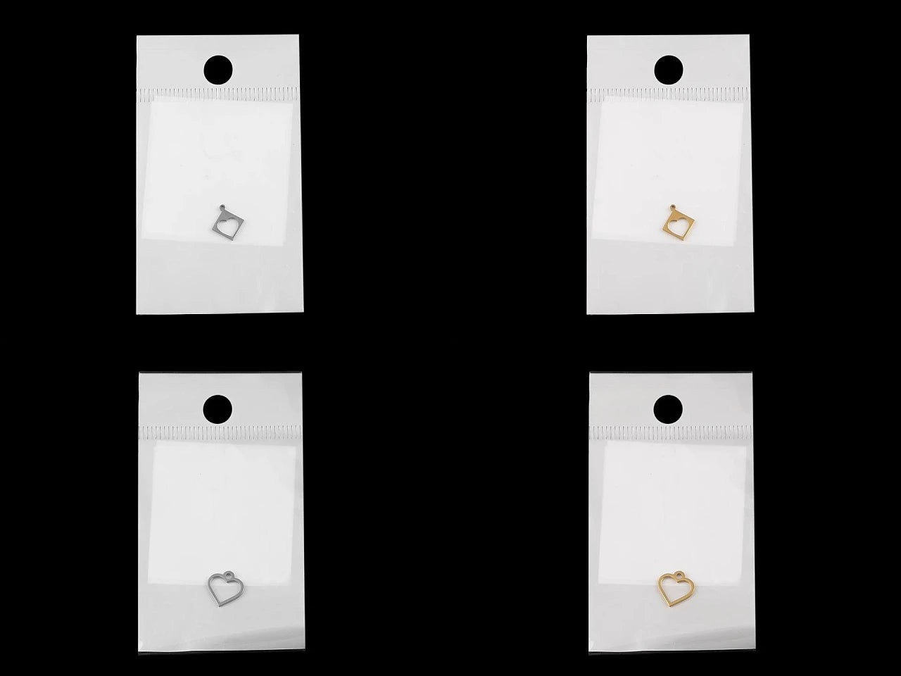 Attēls ar Metāla kulons – sirds |dažādu toņu – pieejams Šarlotes audumi