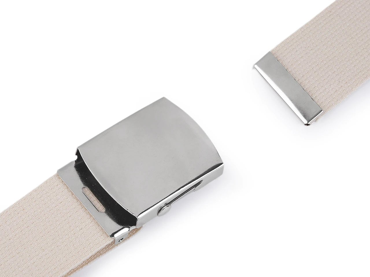 Attēls ar Metāla sprādze jostai 40 mm - sudraba – pieejams Šarlotes audumi
