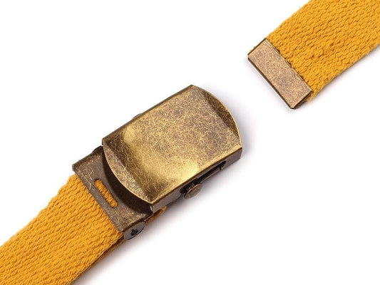 Attēls ar Metāla sprādze jostai ar nobeiguma galu – 30 mm|dažādu toņu – pieejams Šarlotes audumi