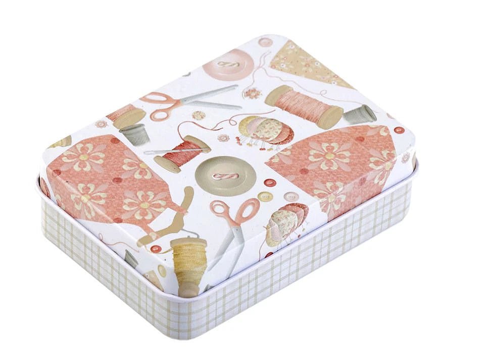 Attēls ar Metāla šūšanas kastīte – pieejams Šarlotes audumi