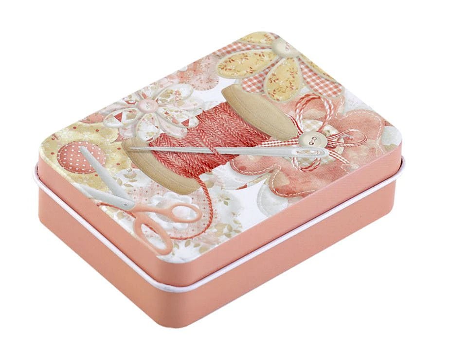 Attēls ar Metāla šūšanas kastīte – pieejams Šarlotes audumi