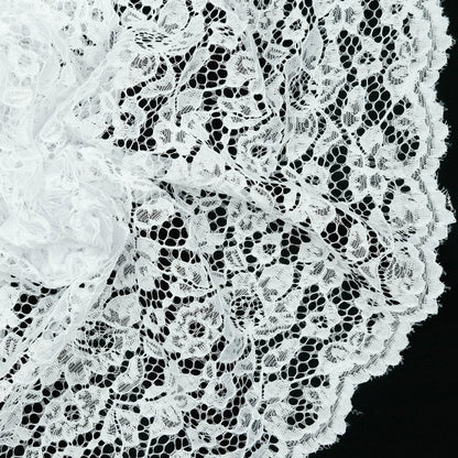 Tissu en dentelle blanc 130 g/m²