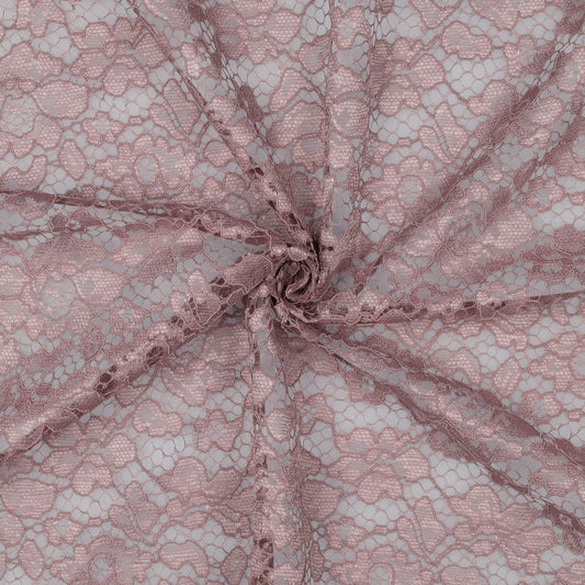 Attēls ar Mežģīņu audums - dūmakaini lillā 130 g/m² – pieejams Šarlotes audumi