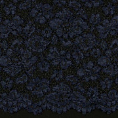 Tissu en dentelle - bleu foncé 130 g/m²