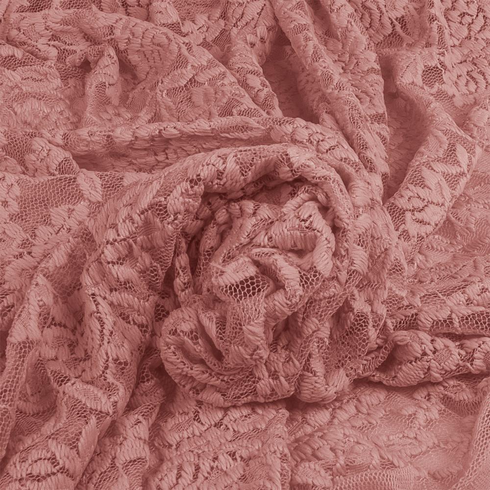 Image de tissu en dentelle - vieux rose 145 g/m² – disponible chez Šarlotes audumi