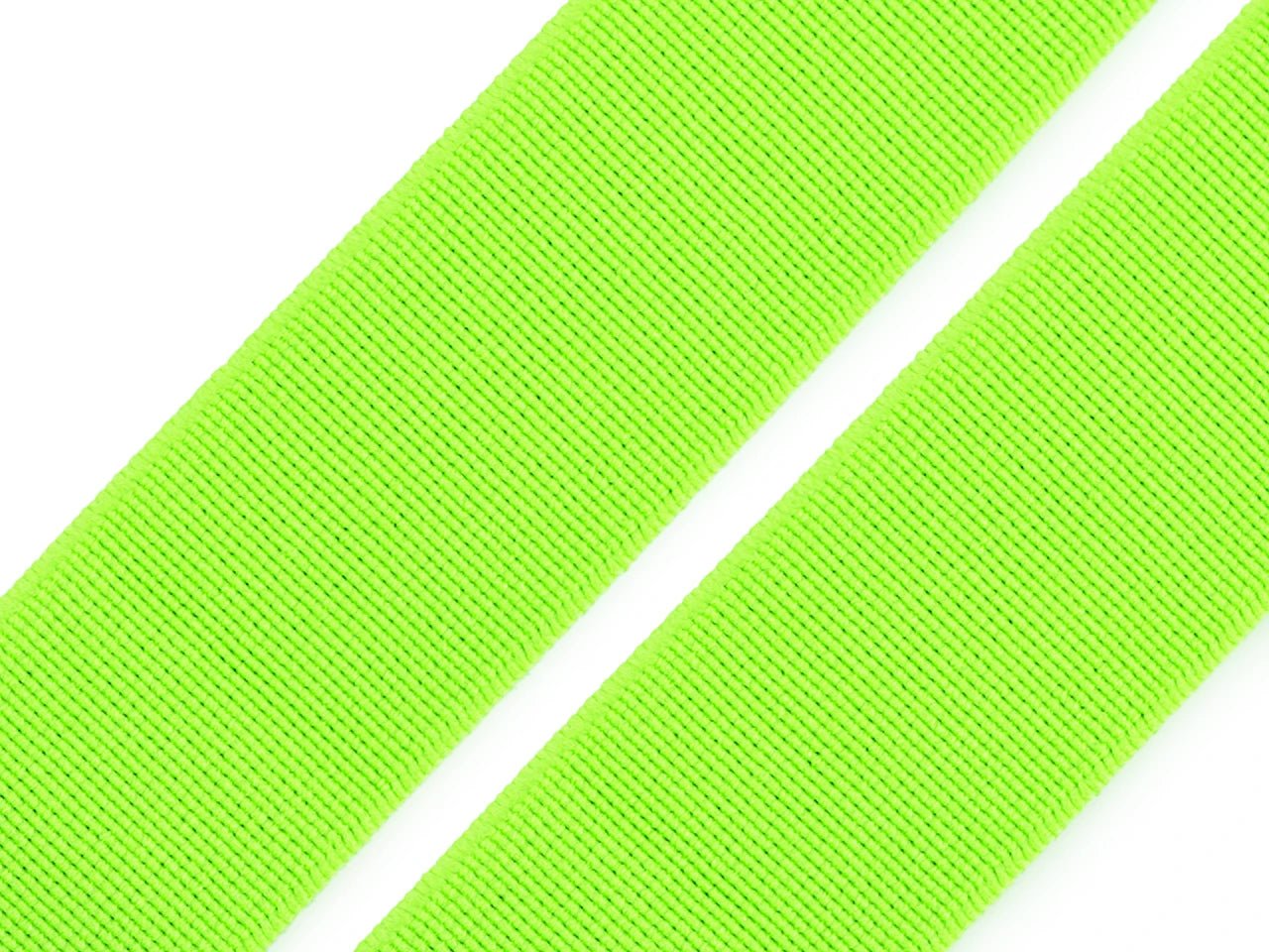 Attēls ar Mīksta gumija 25 mm | Elastīga gumija apģērbu šūšanai - koši zaļa – pieejams Šarlotes audumi