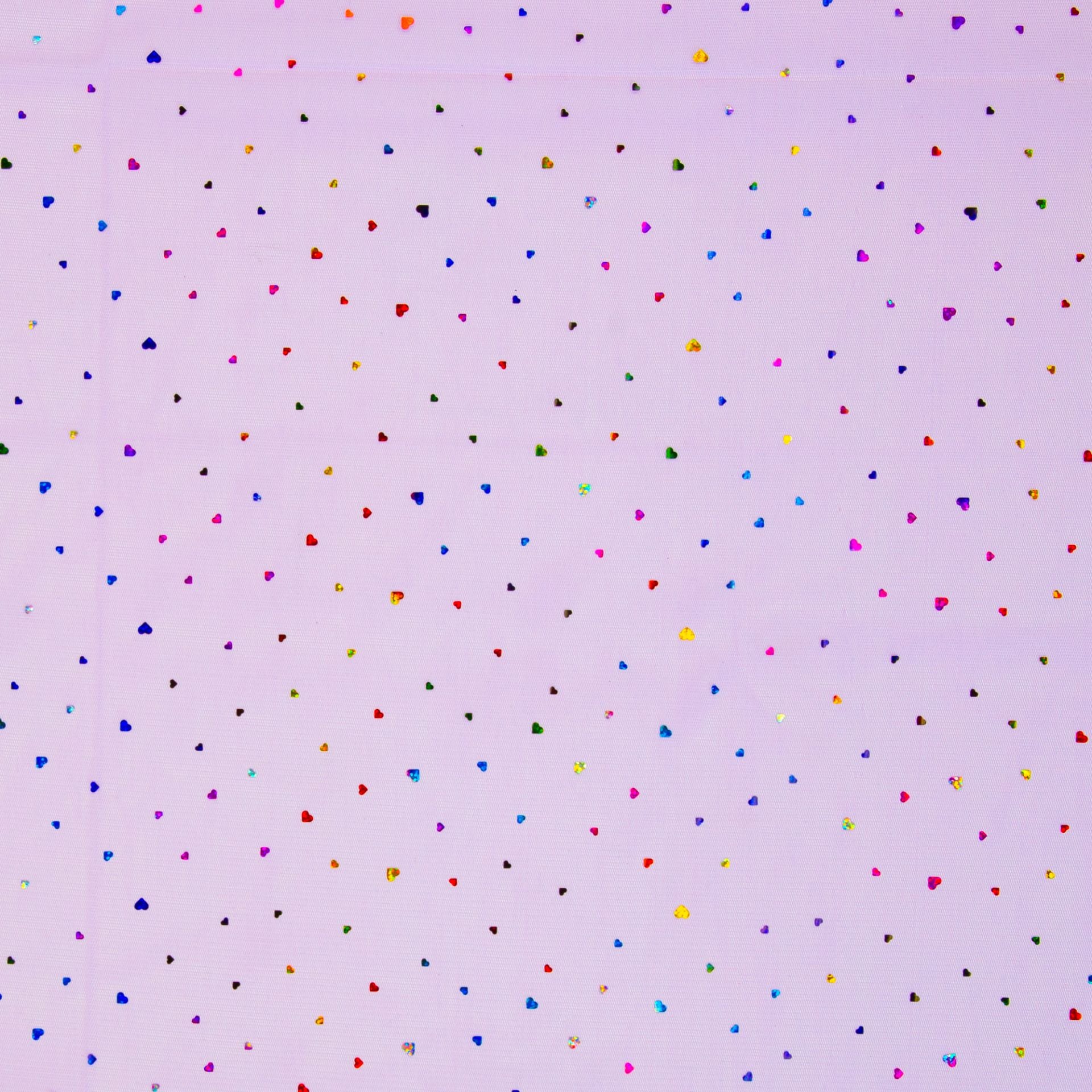 Attēls ar Mīksts tills ar sirsniņām uz lillā fona 40 g/m² – pieejams Šarlotes audumi