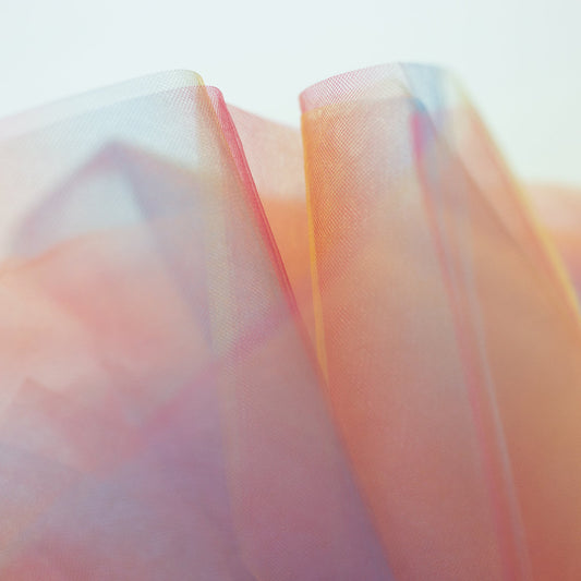 Attēls ar Mīksts tills ombre oranžs/zils 15 g/m² – pieejams Šarlotes audumi