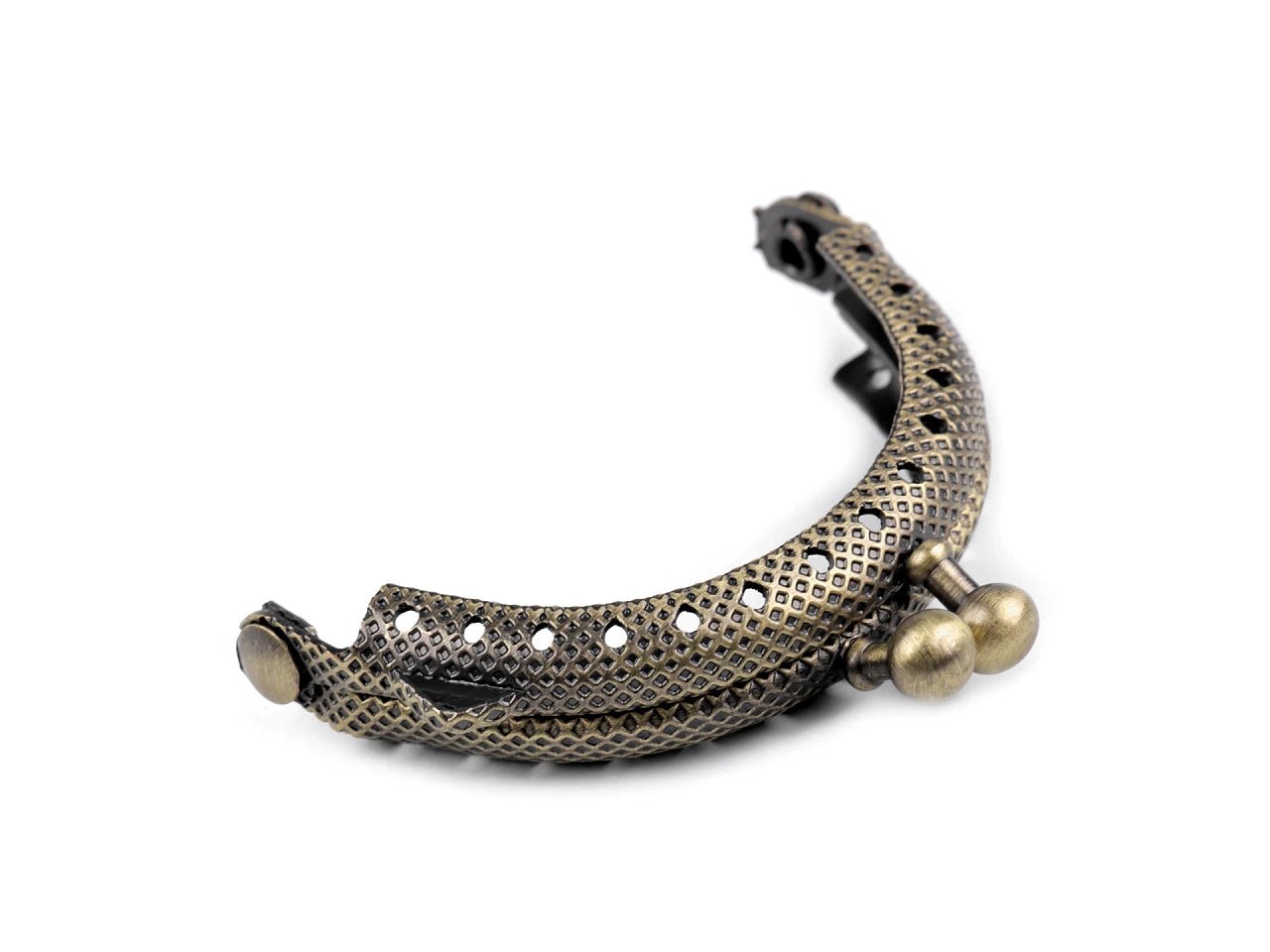 Attēls ar Mini metāla maciņa rāmis piešūšanai, 5,5 × 8 cm - vintage misiņa tonis – pieejams Šarlotes audumi