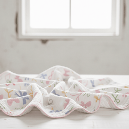 Image de Muslin - nœuds 120 g/m² – disponible chez Šarlotes audumi