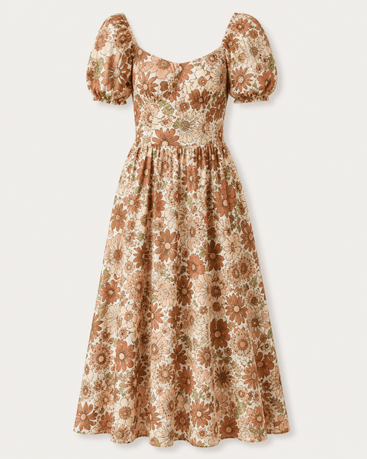 Attēls ar Muslīns - dažādu izmēru ziedi 120 g/m² – pieejams Šarlotes audumi